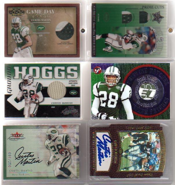 Vinny Testaverde, Wayne Chrebet, Curtis Martin LIMITED STOCK